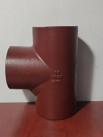 No hubless cast iron tee