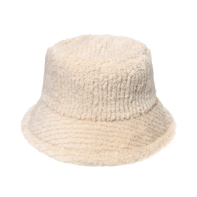 Wide-wale teddy bucket hat