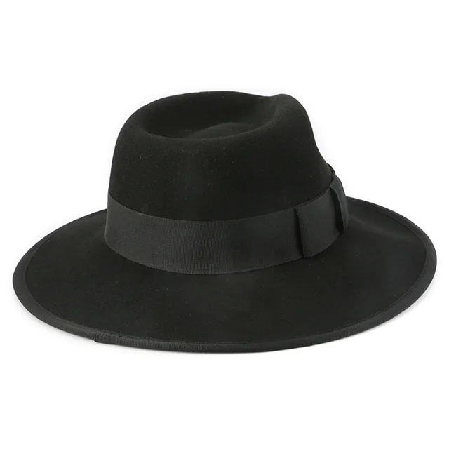 Hotsale new Vintage Men And Women Fashion Flat Hat Wide Brim Jazz Fedora Hats