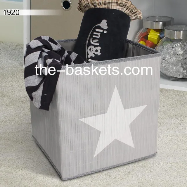 0-Bamboo storage basket