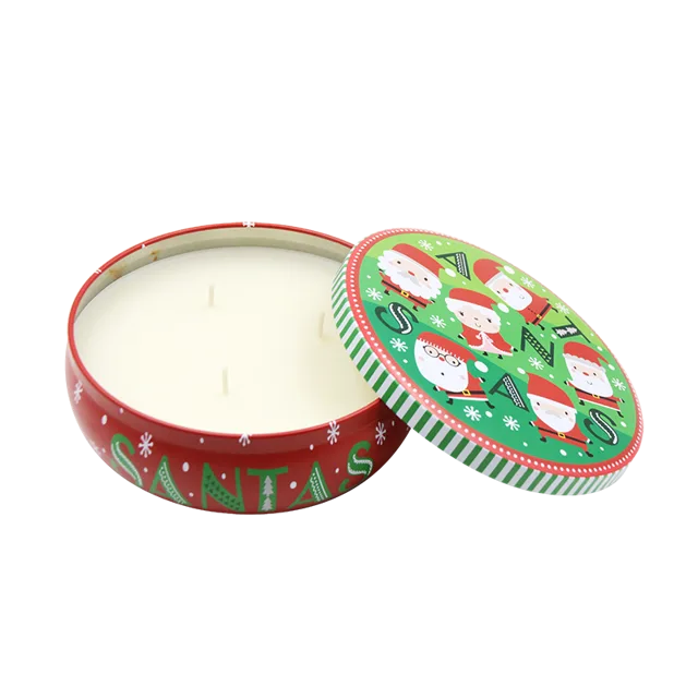 Scented tin candle