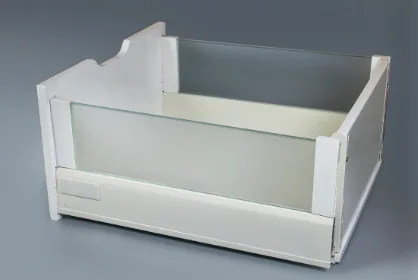 Tandembox with glass