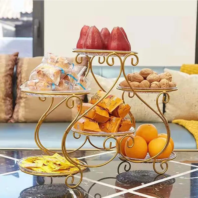 Glass plate,glass dish,with metal stand