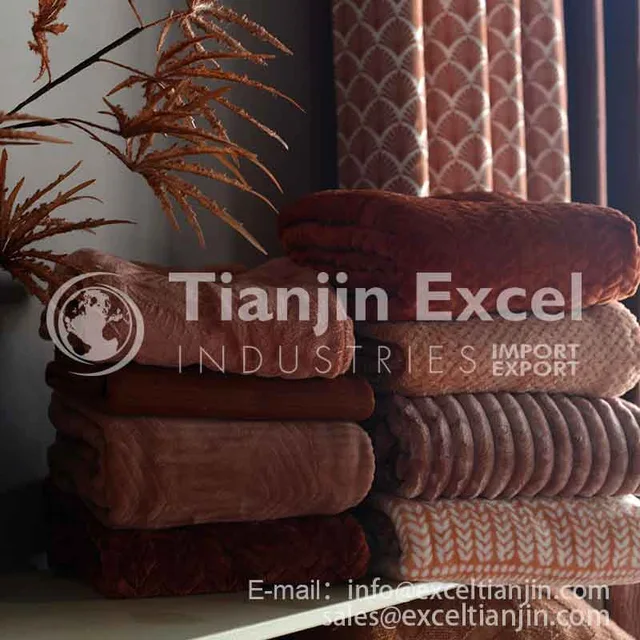 00000AA1-32 blanket - flannel jacquard, pressed, sheared, printed