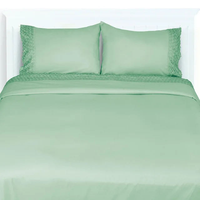 100% Microfiber Macrame Bed Sheet Set