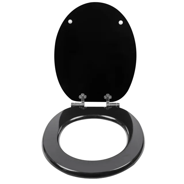 Black toilet seat cover toiletlid mdf toilet seats