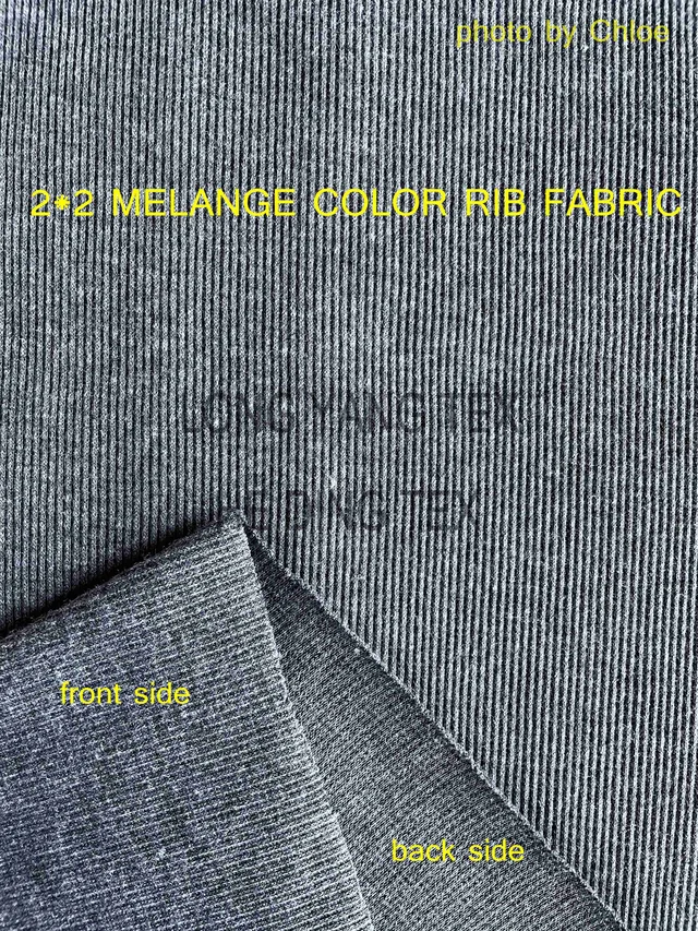 2x1 MELANGE COLOR RIB FABRIC