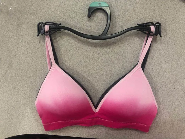 Seamless wirefree girls bra