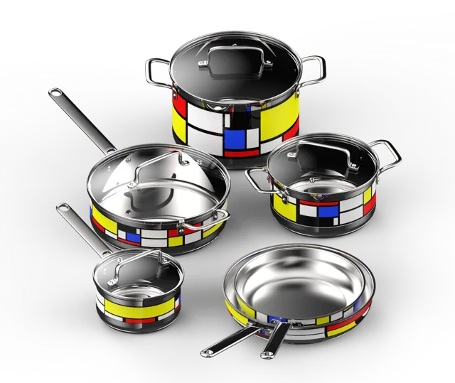 10 pcs stainless steel cookware set