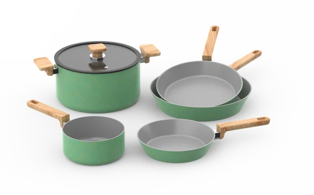 6 pcs Aluminium Cookware Set