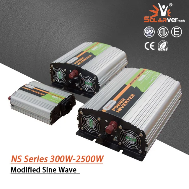 Modified sine wave inverter 300W/400W/600W/1000W/2000W 12/24/48vdc to 110v/230vac power inverter