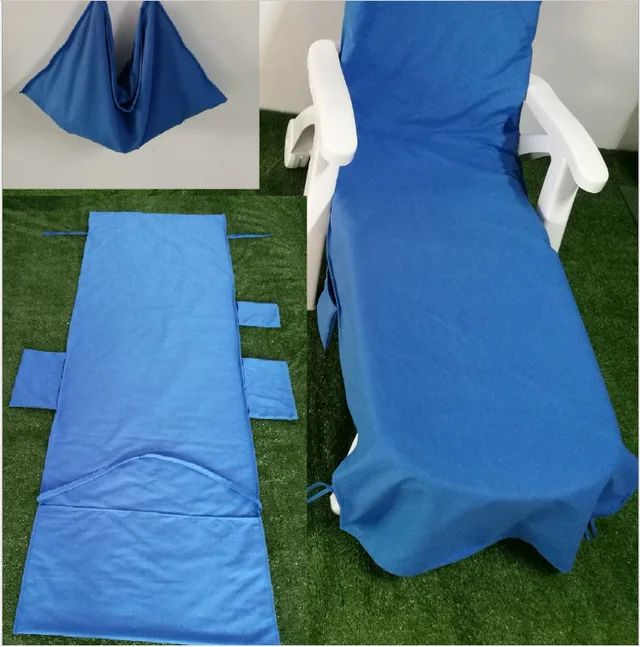 Lounge beach chair cover towel