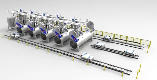 Automatic sterilization retort