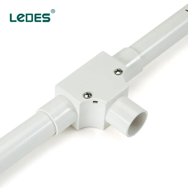 LEDES LSZH Inspection Tee White 20mm Flame Retardant