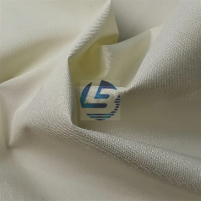 OBLBF015 Good stretch fabric for down jacket, Polyester pongee 230T with TPU