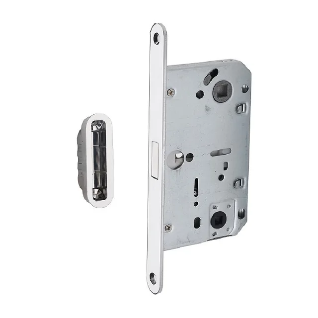 822-T Italian design magnetic latch mortise door lock toilet 96*50mm