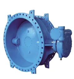 Big double eccentric flange butterfly valve