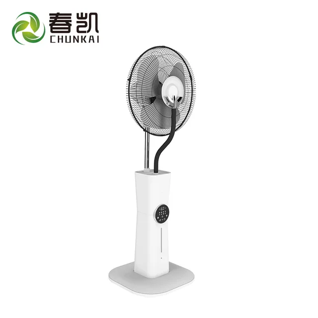 16 Inch Electric Water Spray Fan With Water Air Cooler Mist Function Pedestal Fan With Remote