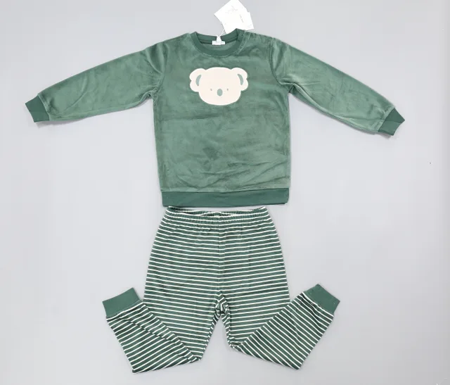 Knitted baby pyjamas set