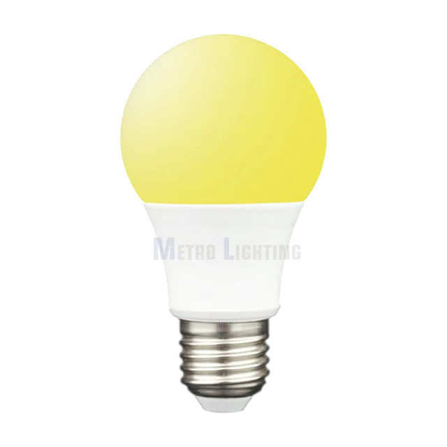 Mosquito Repelling A60/A19 7w 9w LED Bug Light Yellow E26/E27/B22 Base Metro Lighting