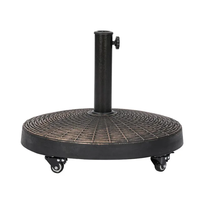 Taicheng resin base with wheels table stand umbrella outdoor garden sunshade umbrella parasol base