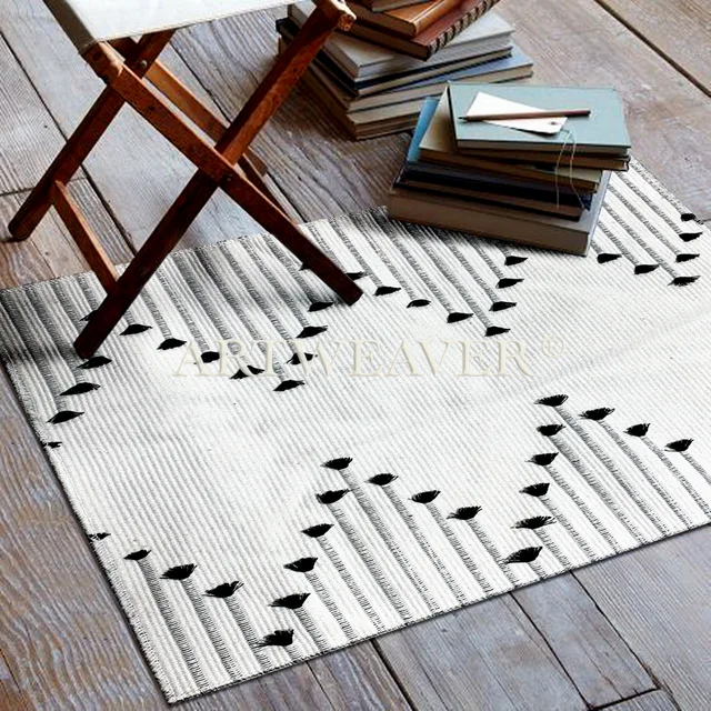 Cotton-Like Woven Rug