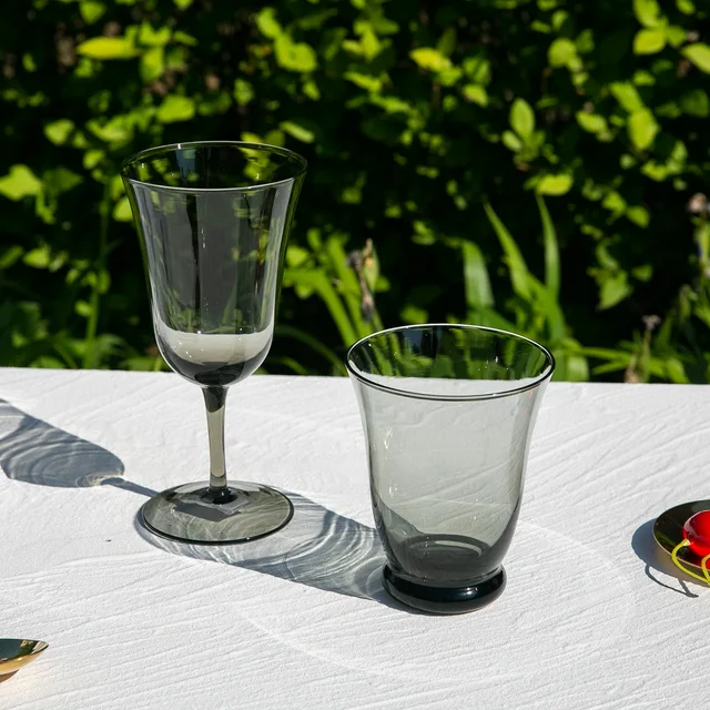 Tulip shape glassware, tumbler&wine glass