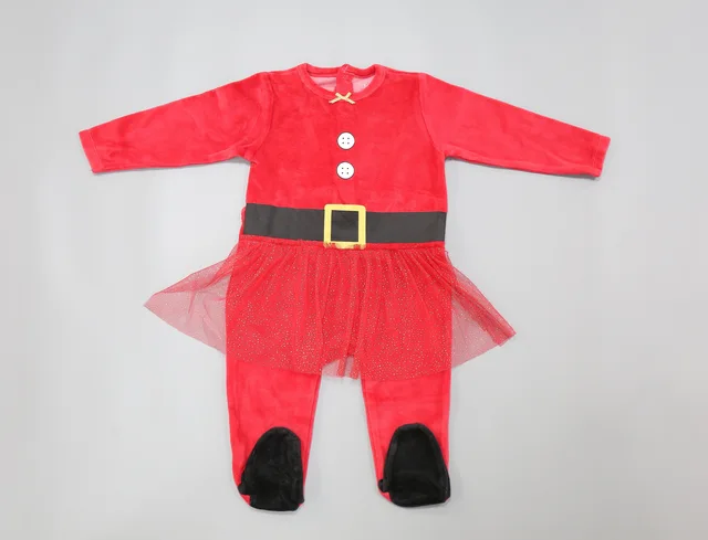 Baby / Infant velvet babygrow jumper Christmas