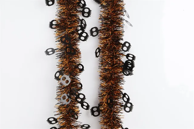 Halloween Decorations Shiny Hanging PET Tinsel Garland