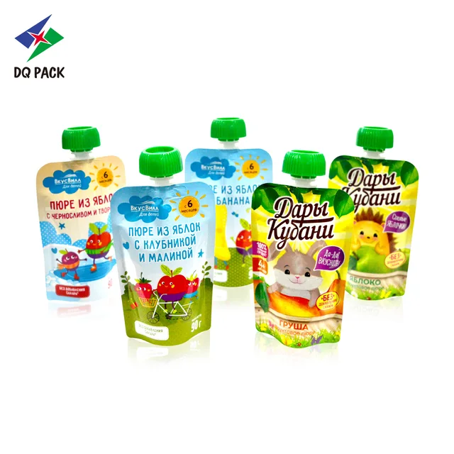 Baby complementary food fruit squeeze spout nozzle pouch bag