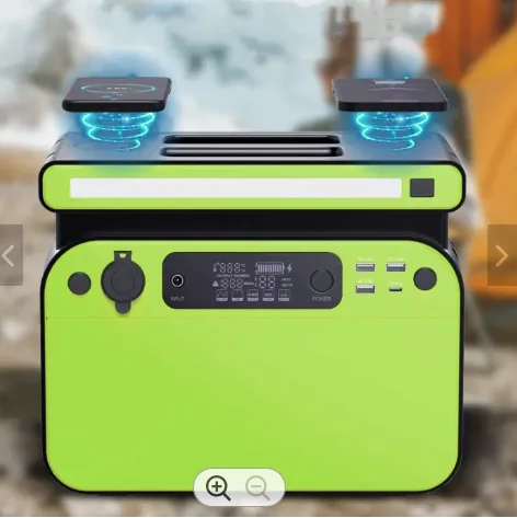 Wireless Charge Portable Power Station Energy Storage Solar Generator Emergency Battery Backup