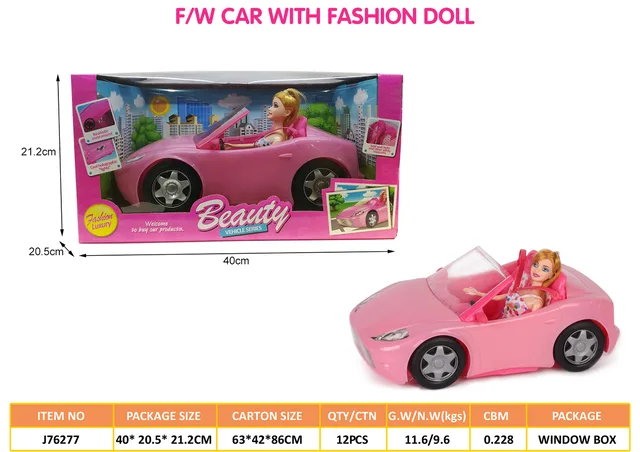 Fashion Doll with F/W Car