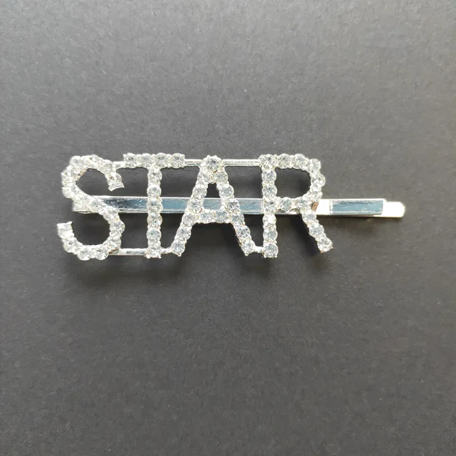 BLH Letter Crystal Hair clips for Girls