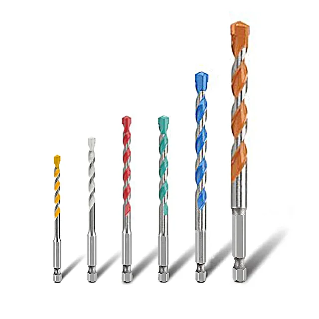 Impact multiconstruction drill bit set