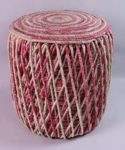 Ottoman woven by corn bran