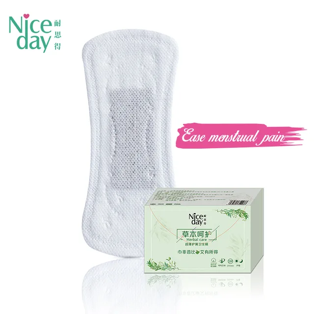 Custom skin friendly herbal organic cotton panty liner