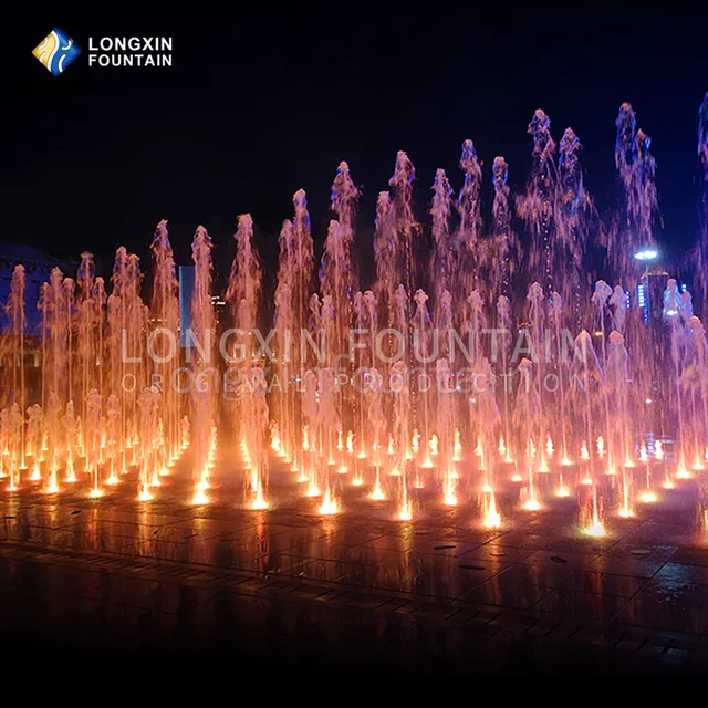Dry fountain in Baoji Commercial Plaza