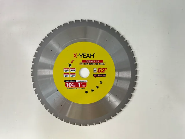 X-Yeah 255*52T TCT saw blade for Ferrous Metal Cutting