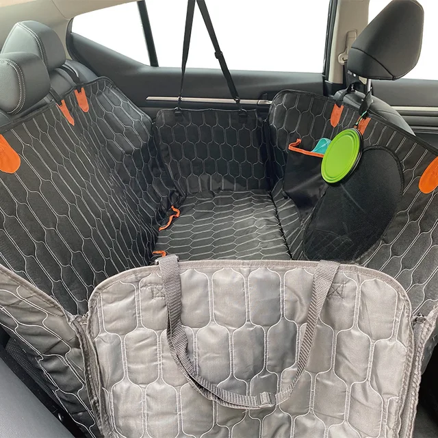 Waterproof durable dog car seat cover protector zipper dog car back seat cover