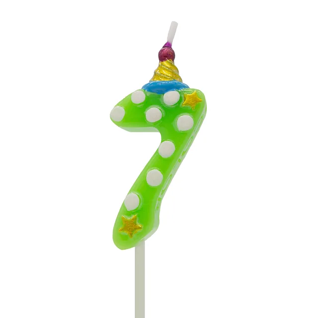 7Color Enjoy Number Party Candles