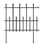 Garden border fence