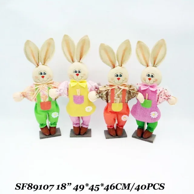 18 Inch Easter Rabbit Decoration Indoor On Tabel Standing