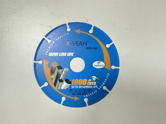 X-Yeah 125mm Vacuum brazed Segment diamond saw blade metal Cutting Blades 7 Inch Cut Off Wheels