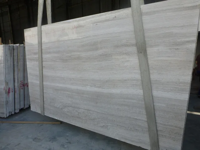 Natural Stone Timber White Marble Slab for Stair Step Wall Background/Flooring Tile