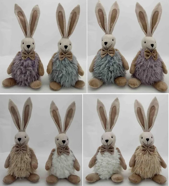 Seasonal decorations toy gift for Easter with various rabbits