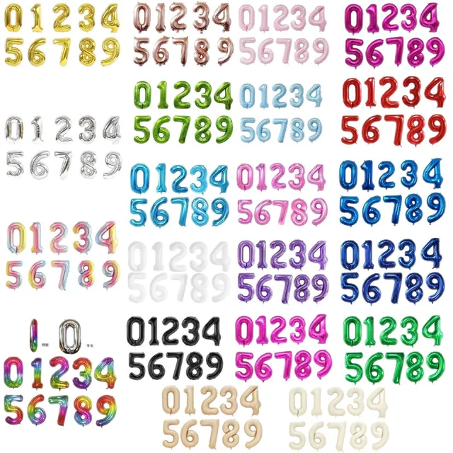 Foil number balloon