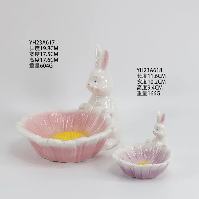 Ceramic rabbit dish