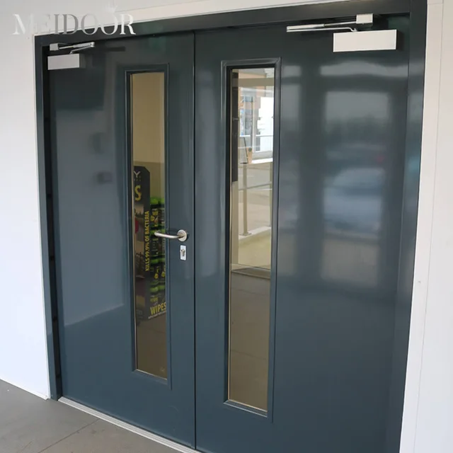 Fireproof entrance doors stainless steel fireproof hotel door fireproof door