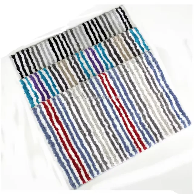 Express Hotel Customized Microfiber Color Striped Anti-skid Carpet