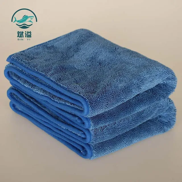 Absorbent quick drying twist car cleaning cloth
